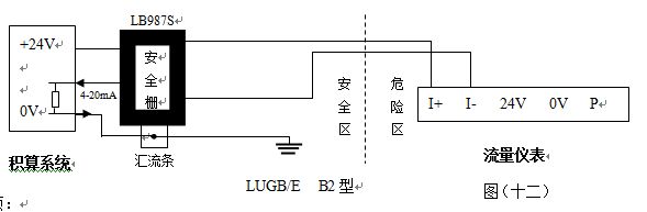 氪氣流量計防爆型配線設計圖