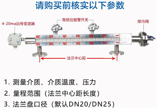 襯四氟磁翻板液位計結構分析圖